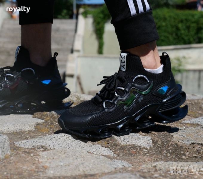Черни мъжки спортни маратонки , снимка 1