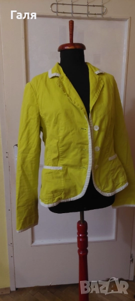 Дамско сако неоново жълто размер М/Л, снимка 1