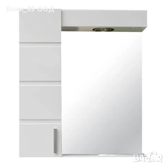 Горен шкаф за баня с LED осветление , снимка 1