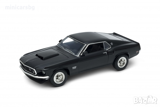 1:24 Метални колички: 1969 FORD MUSTANG BOSS 429 (Форд Мустанг) Welly, снимка 1