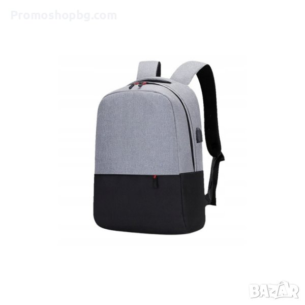 Раница за лаптоп Onyx, 43x30x15 см, 15,6 инча, Водоустойчива, Сива, размери 43x30x14 cm, снимка 1