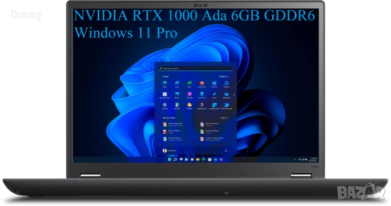 16" ThinkPad P16v/ Intel Ultra 7 165H /64GB /RTX 1000 Ada 6GB/Win11Pro, снимка 1