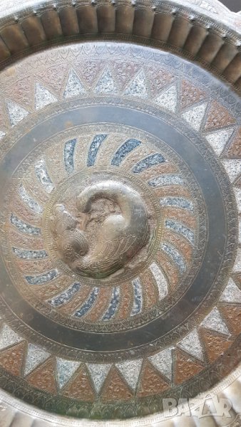 Ръчно гравирано медно пано, снимка 1