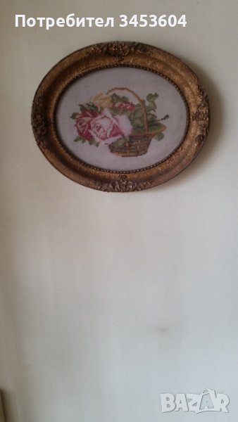 Продавам стар гоблен Рози, снимка 1