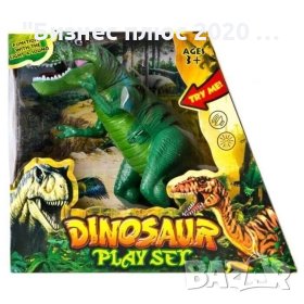 Детска играчка динозавър зелен серия play set, снимка 1