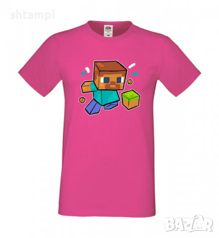 Мъжка тениска Steve Diamond,Minecraft,Игра,Забавление,подарък,Изненада,Рожден Ден., снимка 13 - Тениски - 36497110