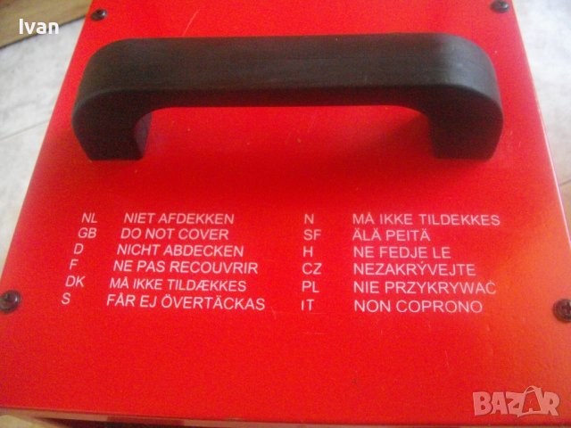 2KW 2000Вата Електрически Калорифер Отоплител Метален Компактен Холандия/Нидерландия Различни Печка , снимка 5 - Печки, фурни - 37717663