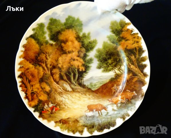 Чиния,плато,пано,китайски порцелан Jingdezhen. , снимка 3 - Антикварни и старинни предмети - 29420978