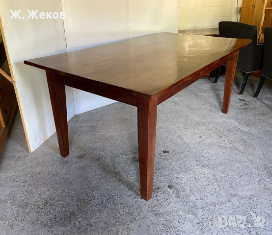 Дъбова трапезна маса, снимка 3 - Маси - 52932772