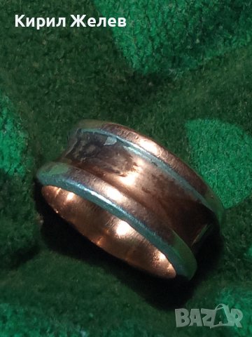 СТАР МЕКСИКАНСКИ МАСИВЕН СРЕБЪРЕН ПРЪСТЕН Тип ХАЛКА СРЕБРО MEXICO925 МАЙСТОРСКА АРТ ИЗРАБОТКА 60681, снимка 15 - Пръстени - 40556621