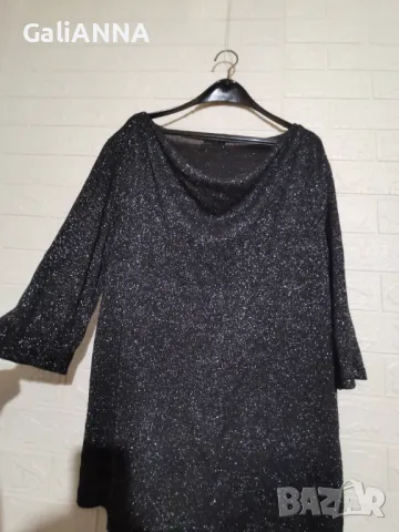 СТРАХОТНА СРЕБРИСТА ТУНИКА LAURA TORELLI 3XL, снимка 5 - Туники - 50132036