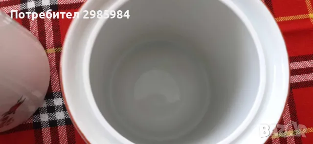 Порцеланов сервиз за подправки червена роза на Китка, снимка 5 - Кутии за храна - 41873624