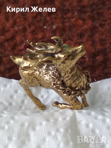 Бронзова фигурка на елен 45055, снимка 7 - Колекции - 54177613