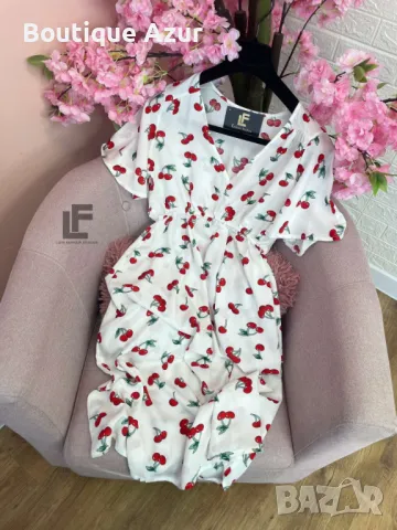 рокля с череши, снимка 7 - Рокли - 50329372