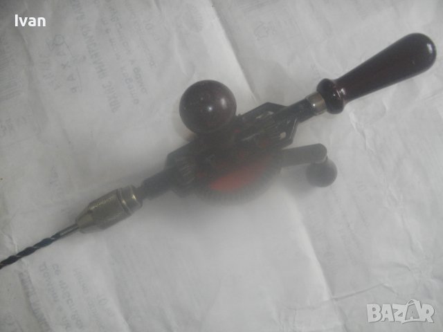 STANLEY ENGLAND-Маткап-Ръчна Дрелка-Бормашина-Като Нов-Колекционерски/Антикварен-Отличен-325мм-Англи, снимка 8 - Бормашини - 42919947