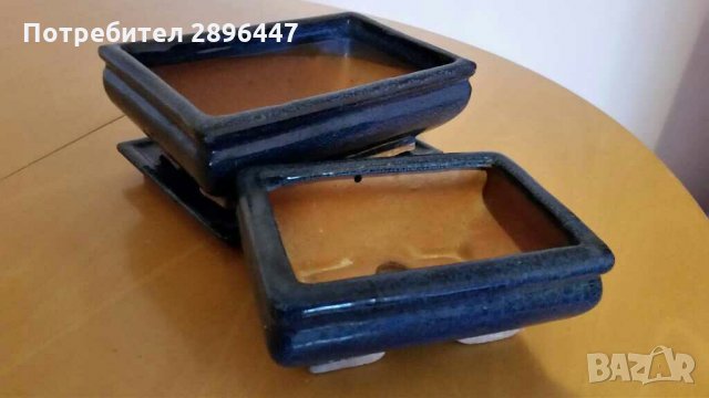Керамични саксийки- две- нови!, снимка 3 - Декорация за дома - 31059120