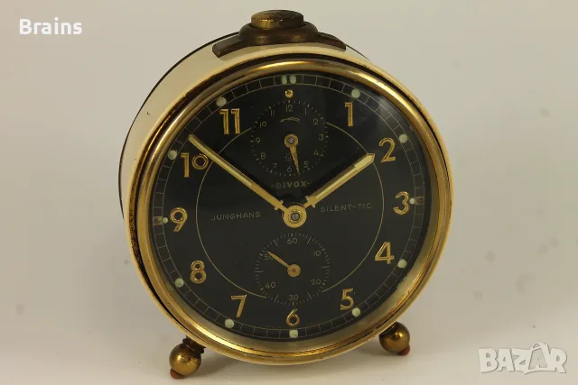 Стар Немски Будилник JUNGHANS BIVOX SILENTIC 1960-те, снимка 2 - Антикварни и старинни предмети - 56541409