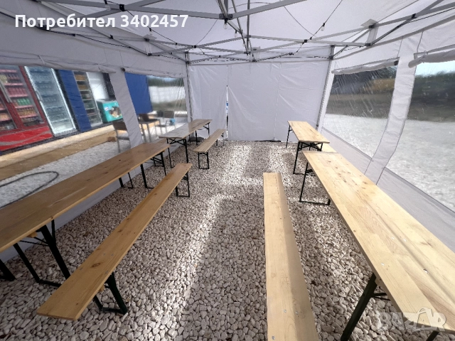 Шатра за ресторант, кетъринг/ градина, немска, стабилна, ветро- и водоустойчива, снимка 2 - Обзавеждане за заведение - 51970526