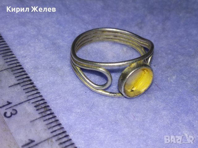 Стар СРЕБЪРЕН АЖУРЕН РЕТРО АРТ ПРЪСТЕН ВИСОКА ПРОБА СРЕБРО с ГНЕЗДО За ВГРАЖДАНЕ на КАМЪК 40545, снимка 3 - Антикварни и старинни предмети - 42762975