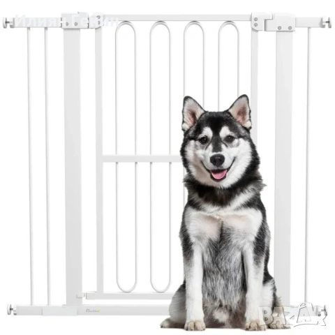Предпазна преграда за кучета PawHut, 76-104 см, снимка 3 - За кучета - 54297698