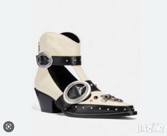  COACH Дизайнерски Изрязани ботуши  Western Creeper номер 39-40, снимка 2 - Други - 40304178