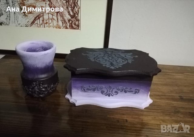 Ръчно изработена кутия, снимка 5 - Декорация за дома - 35652923