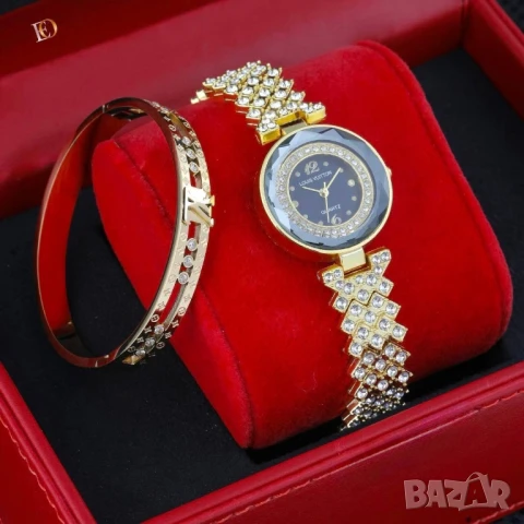 Часовник+гривна louis vuitton hermes versace gucci chanel gucci , снимка 15 - Дамски - 51258918