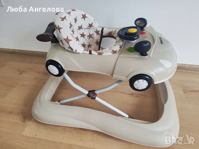 детска проходилка (паяк) Kikkaboo Car Beige