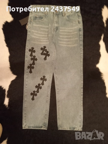 Chrome hearts jeans, дънки, снимка 3 - Дънки - 52057186