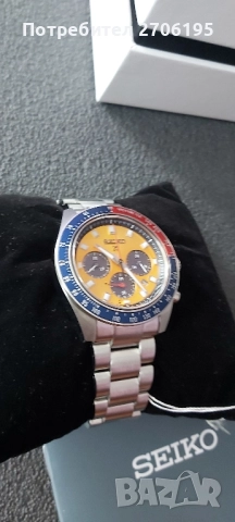 Seiko Solar - кварц - SSC947P1, снимка 4 - Мъжки - 52819077