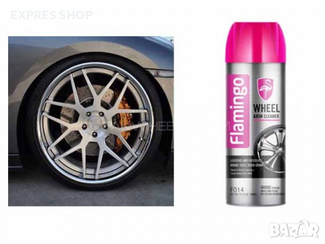 СПРЕЙ ЗА ПОЧИСТВАНЕ НА ДЖАНТИ FLAMINGO, снимка 1