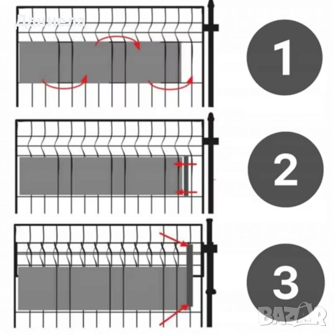 Антрацитна оградна лента 19 см x 35 м – UV устойчива и лесна за монтаж, снимка 9 - Декорация за дома - 53960215