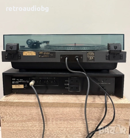 🔈Ретро аудио сет ITT  - усилвател 8040 + Грамофон 8012 - direct drive🔈, снимка 5 - Аудиосистеми - 53936218