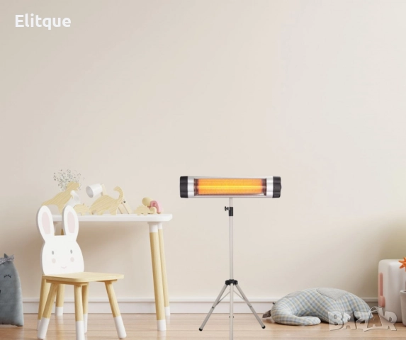 Печка , кварцова, 1500W, инфрачервена, стояща/стенна, снимка 2 - Печки, фурни - 52840595