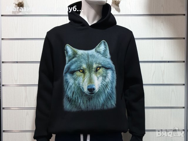 Нов мъжки суичър с дигитален печат Вълк, Серия вълци, снимка 10 - Суичъри - 30197534