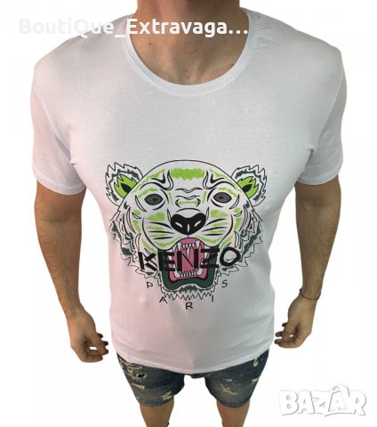 Мъжка тениска Kenzo White !!!, снимка 2 - Тениски - 40059695
