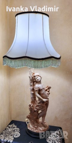 Антикварена френска лампа , снимка 4 - Настолни лампи - 38568737