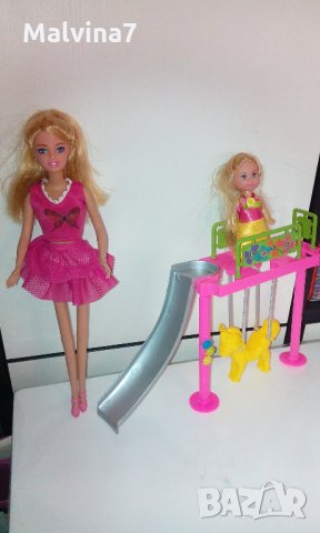 Комплект кукли с пързалка и конче-люлка, снимка 5 - Кукли - 29645803