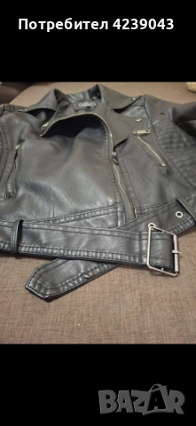 Кожено яке, снимка 6 - Якета - 52354983