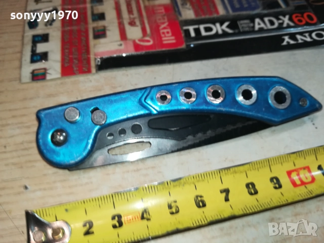 СИНЯ МЕТАЛНА НОЖКА-АВТОМАТИЧНА 0509251709, снимка 16 - Оборудване и аксесоари за оръжия - 51618125