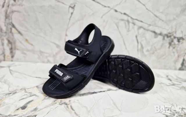 Мъжки черни сандали PUMA NIKE, снимка 8 - Мъжки сандали - 50742880