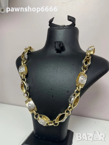 Златен ланец 14 карата, снимка 3 - Колиета, медальони, синджири - 52927166