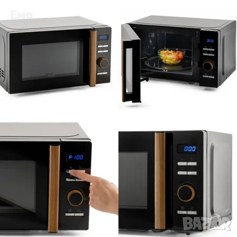 Микровълнова фурна 20L,черна, дигитална