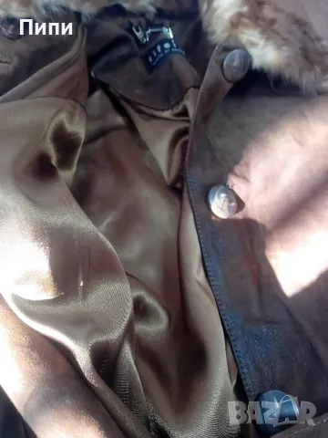 Ново дълго до глезена от естествена мокра кожа , снимка 5 - Якета - 48333032