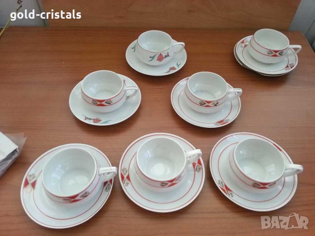 Немски порцелан kahla чаши за кафе , снимка 3 - Антикварни и старинни предмети - 30467542