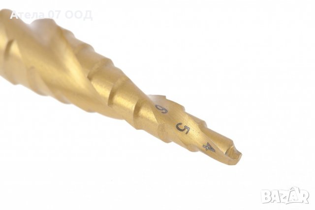 Свредло за метал стъпаловидно 4-5-6-7-8-9-10-11-12 мм, HSS, шестостенна опашка MTX, снимка 3 - Други инструменти - 29309069