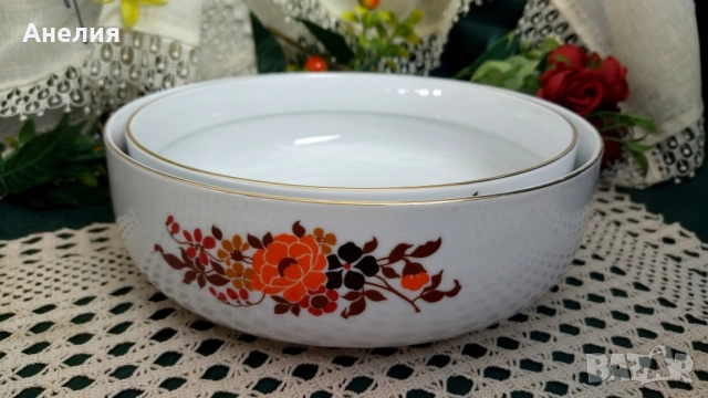 ГДР свежи , цветни чинии, купи, снимка 7 - Чинии - 51781445