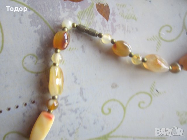 Уникален гердан колие с естествени камъни 3, снимка 5 - Колиета, медальони, синджири - 34022748