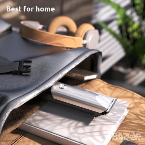 Тример за коса unibono с дисплей, за къса коса и плешива глава, за мустаци със зарядна станция, снимка 7 - Машинки за подстригване - 51796299