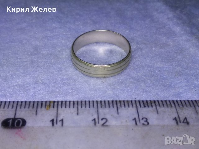 СТИЛЕН СРЕБЪРЕН ВИНТИДЖ АРТ ПРЪСТЕН СРЕБРО 925 АНГЛИЯ Тип ХАЛКА 40120, снимка 2 - Пръстени - 42761276